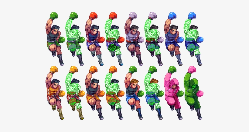 Super Smash Bros Pixel Art - Little Mac Colors Smash, transparent png #1497137