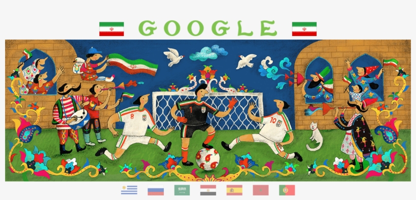 Show Headers - Google Doodle Iran World Cup, transparent png #1497180