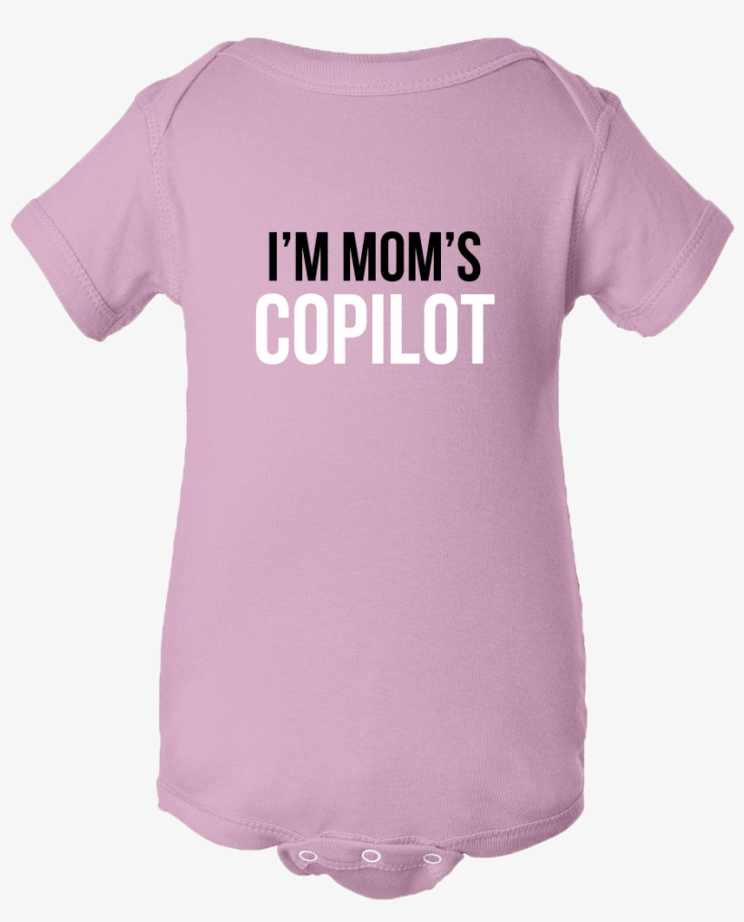 I'm Mom's Co-pilot Pink Onesie - Trick Or Treat Pumpkin Halloween Baby Bodysuit, transparent png #1497296
