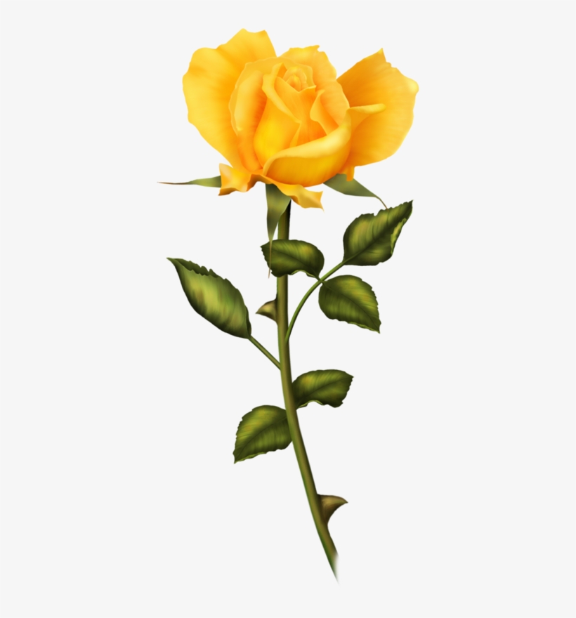 Tubes Fleurs Flower Clipart, Paper Art, Yellow Flowers, - Rosa Amarela Png, transparent png #1497460