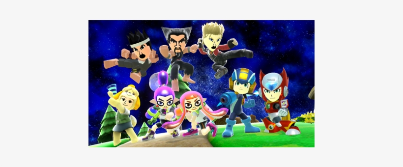 Mega Man, Little Mac, Pac-man And More New Challengers - Roll Mii Super Smash Bros, transparent png #1497679