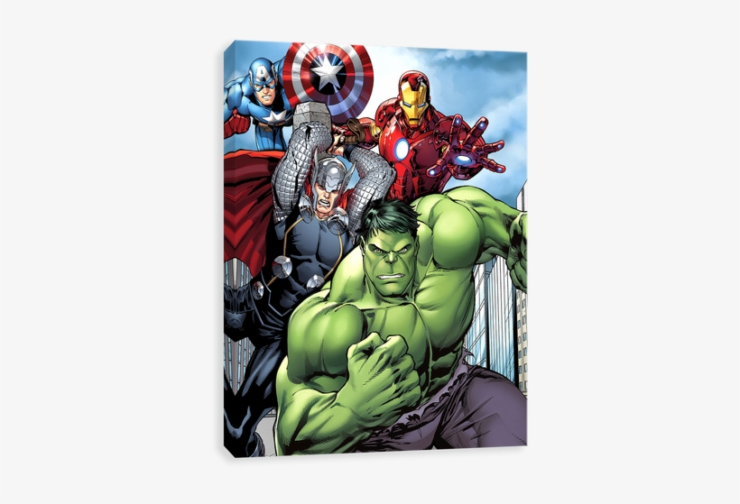Earth's Mightiest Heroes - Ag Hulk Avengers Cartoon Cardboard Cutout Lifesize, transparent png #1497747