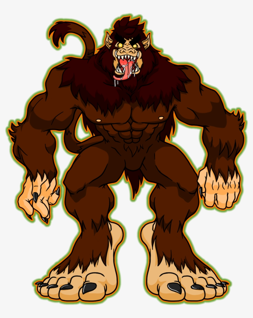 Werewolf Bigfoot By Catchshiro-d5jf9ed - Bigfoot Werewolf, transparent png #1497910