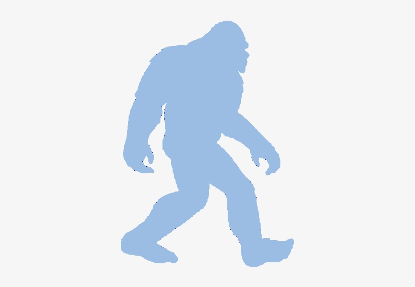 Bigfoot Light Blue - Bigfoot Clipart, transparent png #1498061