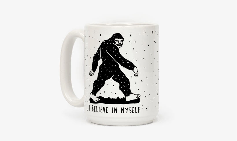 I Believe In Myself Bigfoot - Bigfoot Shirt, transparent png #1498262