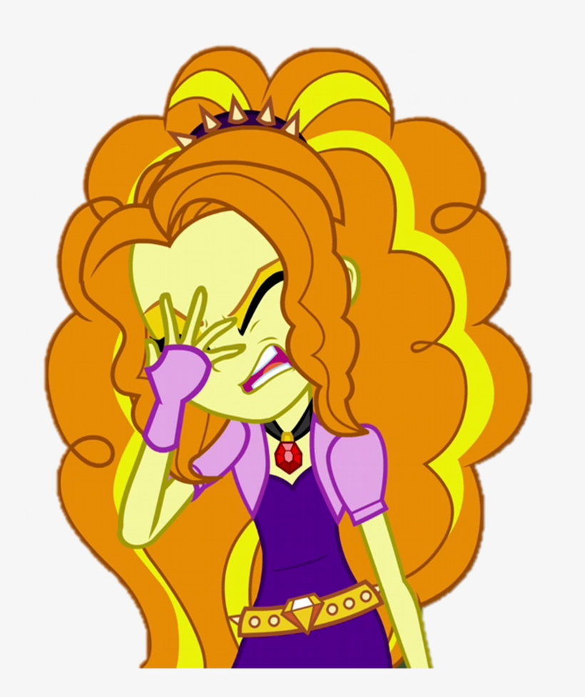 Adagio Dazzle, Cropped, Equestria Girls, Facepalm, - Mlp Eg The Adagio Png, transparent png #1498382