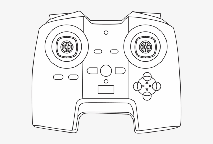 Sky Force Controller Propel Vector Black And White - Drawing, transparent png #1498639