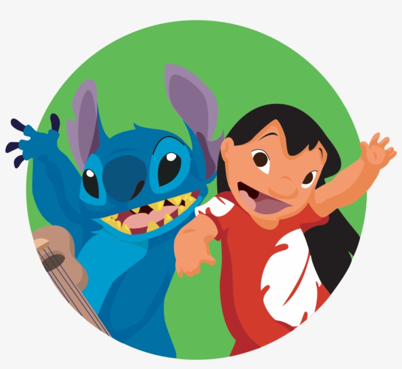 Lilostitchicon - Disney Lilo & Stitch Movie Cover Silver Pendant, transparent png #1499136