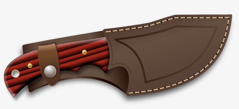 Knife Clipart Hunting Knife - Sheath Knife Clip Art, transparent png #1499383