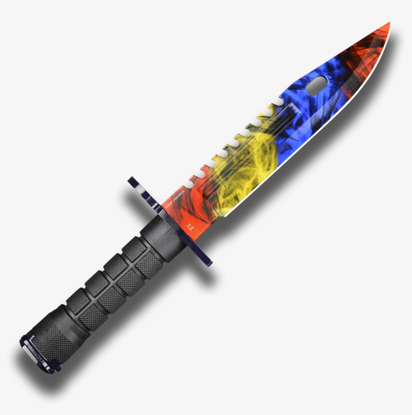 Fadecase M9 Bayonet Knife Marble Fade Fadecase Skins - M9 Bayonet Marble Fade, transparent png #1499440