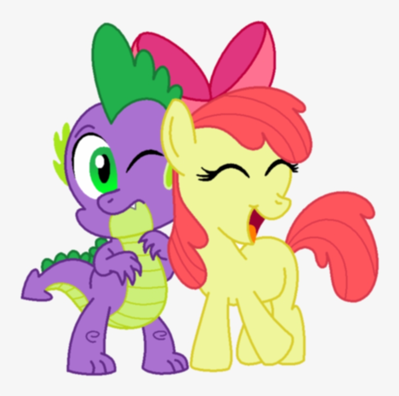 Mlp Apple Bloom X Spike, transparent png #150083