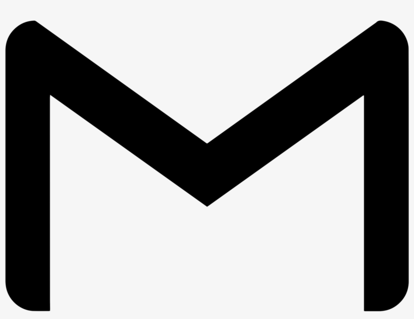 Gmail Comments - Google Mail Logo Black And White, transparent png #150195