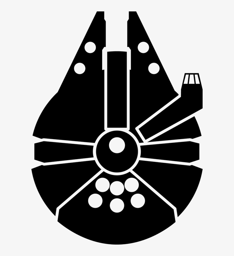 Millennium Falcon - Star Wars Millennium Falcon Symbol, transparent png #150441