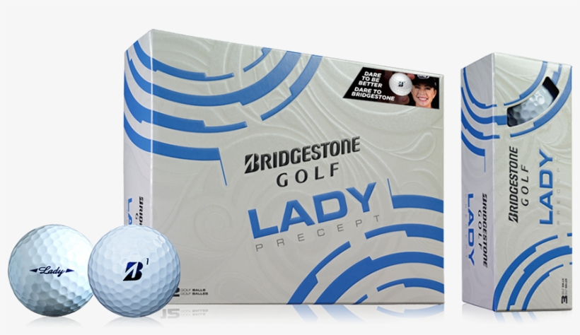 Bridgestone Bridgestone Lady Precept Golf Balls - White, transparent png #150953