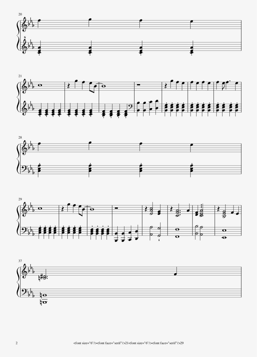 Glowing Eyes Sheet Music Composed By Twenty One Pilots - Glowing Eyes Sheet Music Piano 21 Pilots, transparent png #151225