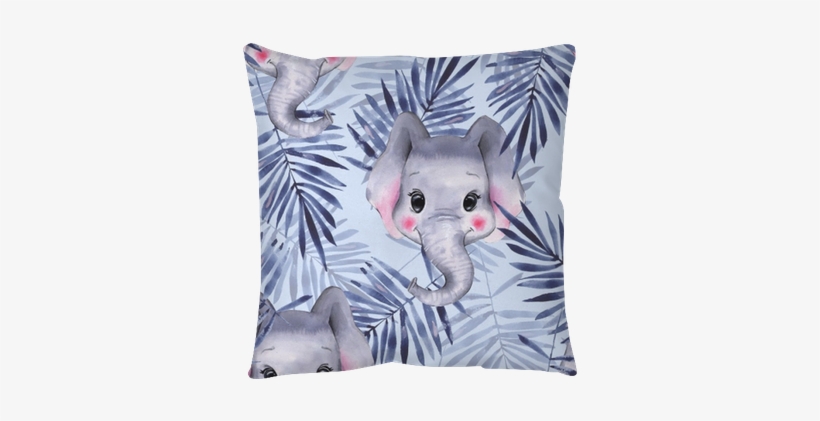 Cute Cartoon Illustration, Isolated On White Background - Palm Leaves Fabric - Palm Leaves And Toucan - Green, transparent png #151431