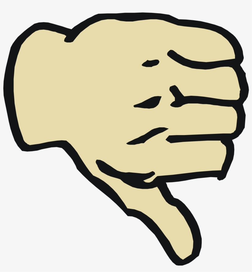 Thumbs Down To Arsonists - Thumbs Down Clipart, transparent png #151676
