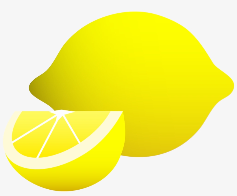 Citrus Lemon Clipart - Lemon Wedge Drawing, transparent png #151774
