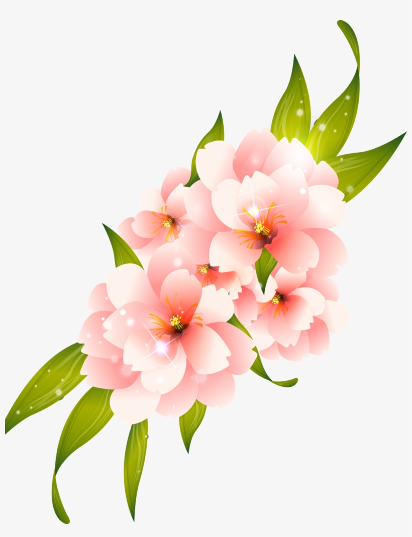 Pink Flower Vector Png, transparent png #151845