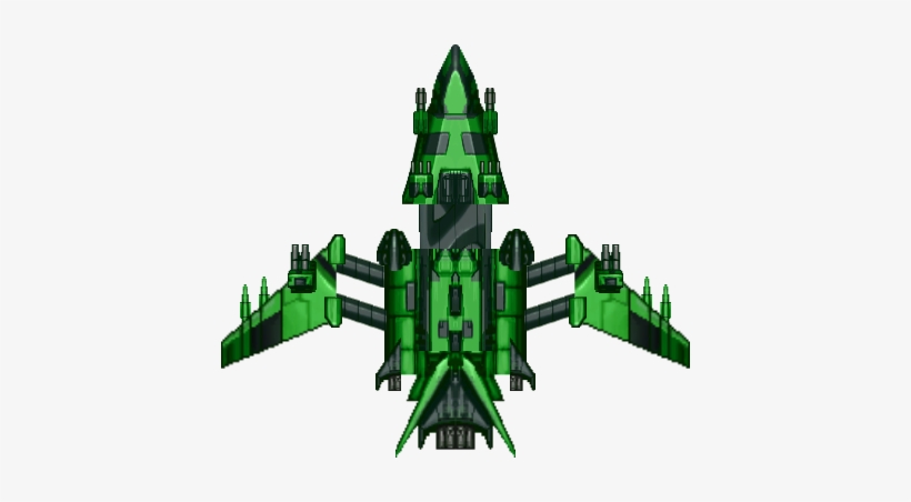 Spaceship - Pod - 1 - Green 87 - 2 Kb [469 Download - Space Shooter Ship Png, transparent png #152558