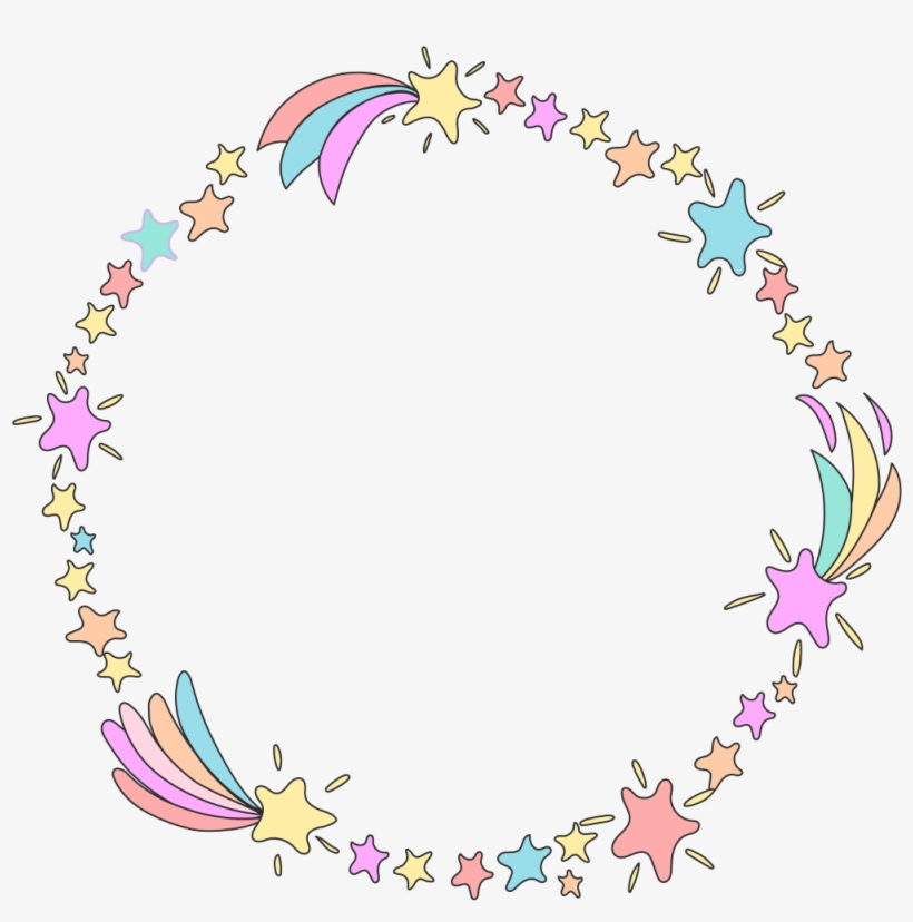 Shootingstar Colorful Frame Decor Embellis - Circle, transparent png #152689