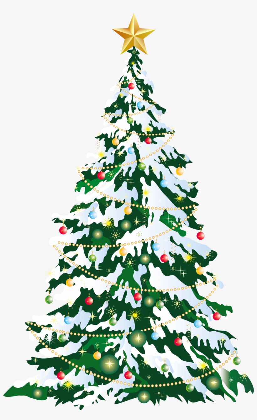 Large Deco Christmas Tree Art - Free Transparent PNG Download - PNGkey