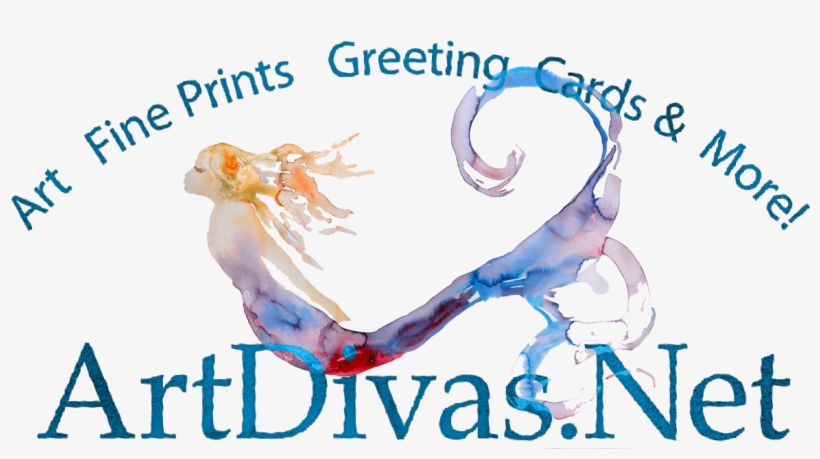 Artdivas - Mermaid Art Print - Wall Art Giclee Home Decor Titled, transparent png #153274