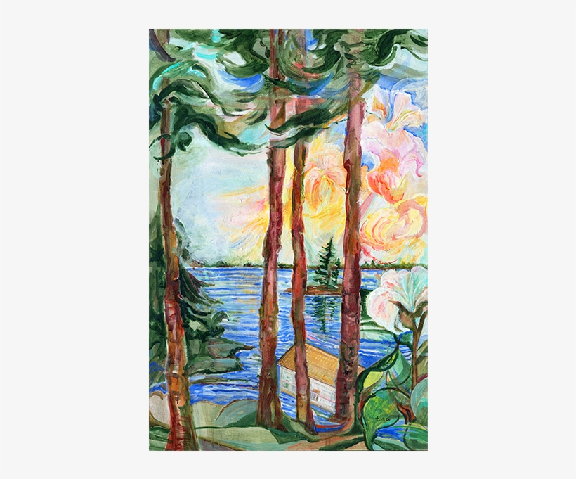 River Pines - Painting, transparent png #153523