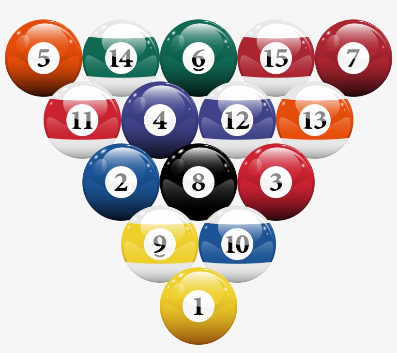 Clipart Ball Pool Table - Pool Billiard Balls, transparent png #153701