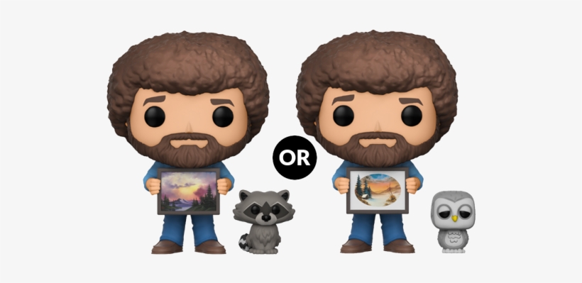 Bob Ross With Raccoon - Bob Ross Funko Pop, transparent png #153842