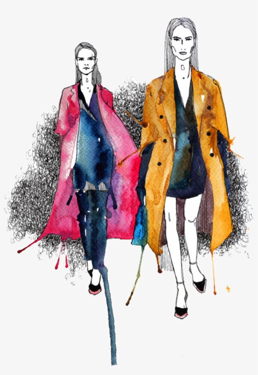 Report Abuse - Sketch Womens Fashion Illustration, transparent png #153995