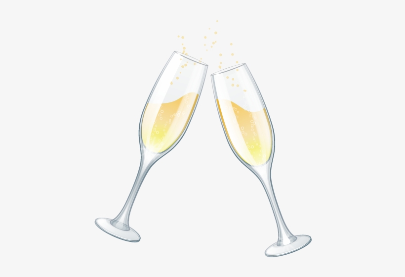 Pin By F-117 On Decorative Elements Png - Champagne Glasses Clipart No Background, transparent png #154158