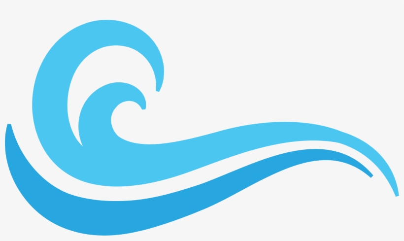 Logo Blue Wind Wave Sea Level - Wave Symbol Png, transparent png #154378