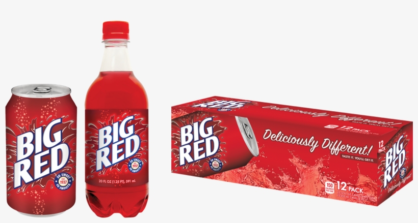 Big Red Soda Sizes - Big Red Soda - 12 Pack, 12 Fl Oz Cans, transparent png #154784