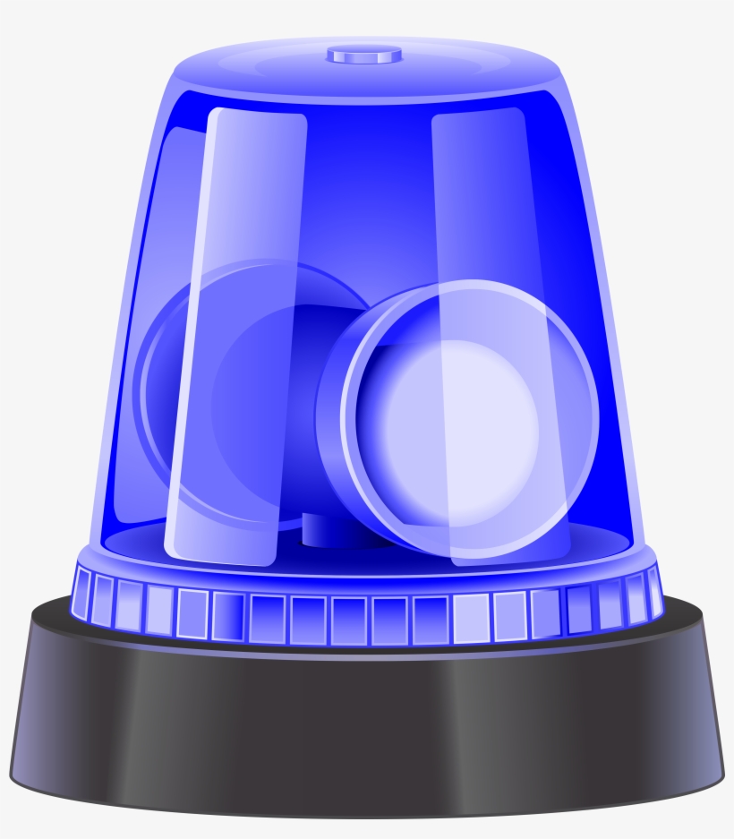 Blue Police Siren Png, transparent png #154854