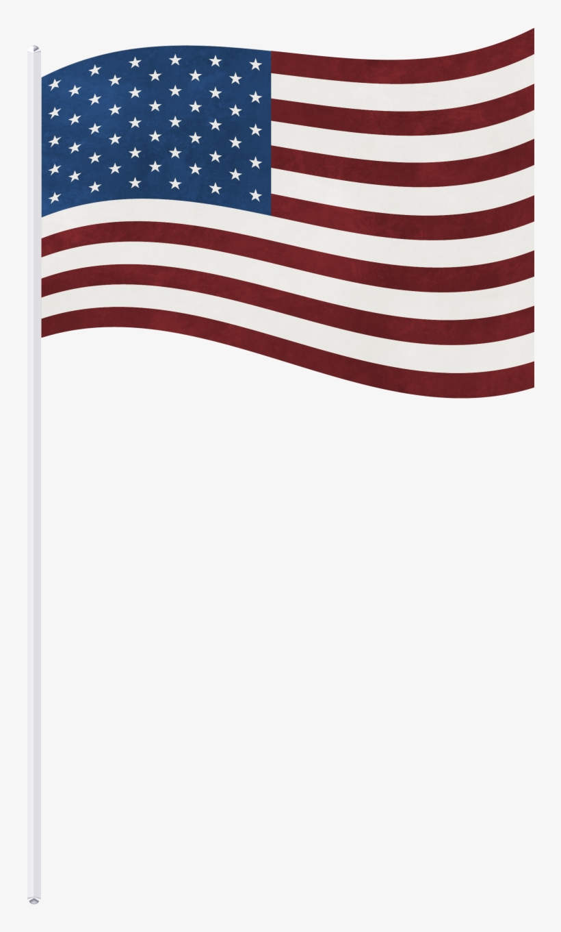 Us Flag On A Stick Png, transparent png #155118