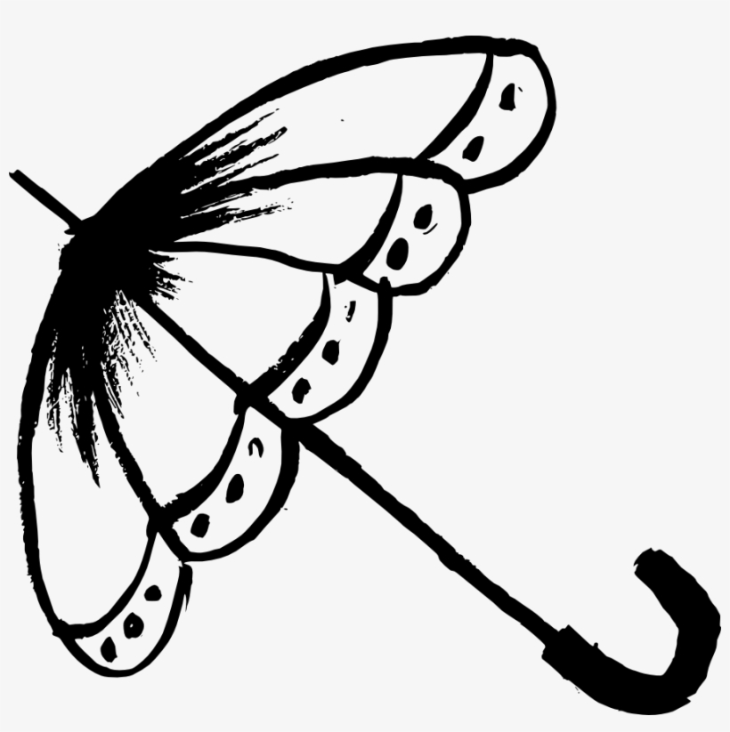 Free Download - Line Drawing Of Umbrella, transparent png #155322