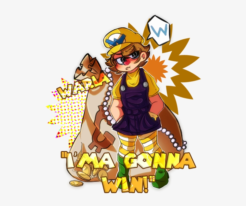Wario By Geekykitten64 - Wario, transparent png #155580