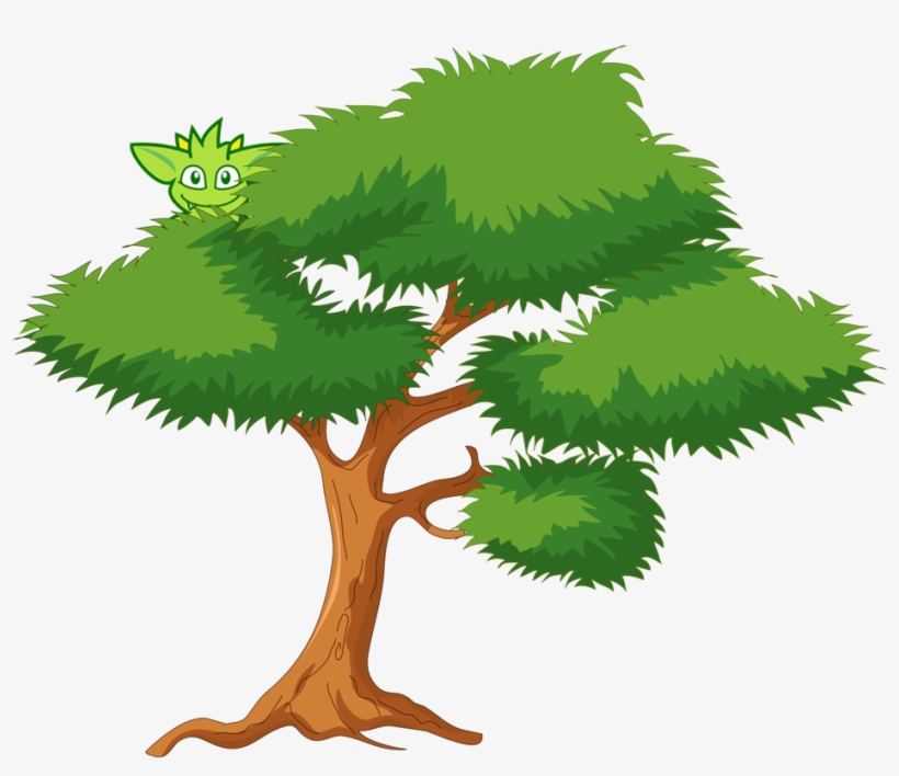 Gremlin-tree - Cartoon Tree Transparent, transparent png #155622