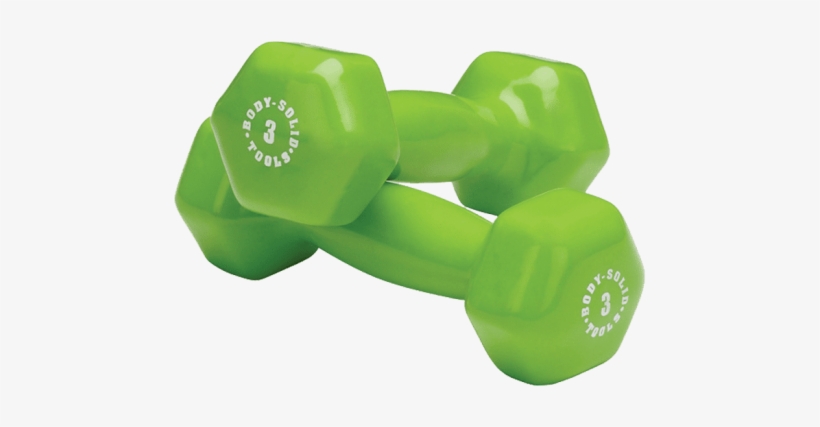 Free Png Dumbbell - Body Solid Vinyl Dumbbells 2 Lb Pair (light Purple), transparent png #155696