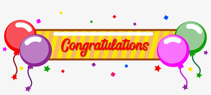 Congratulations Png Graphic Black And White Stock - Congratulations Png, transparent png #155827