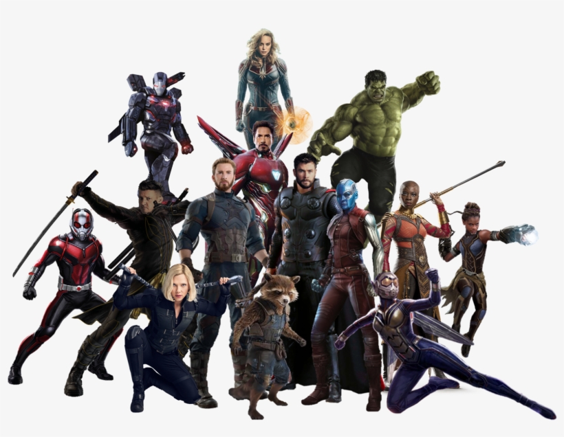 Avengers Team, Avengers Memes, Captain Marvel, Marvel - Avengers 4 Png, transparent png #155868