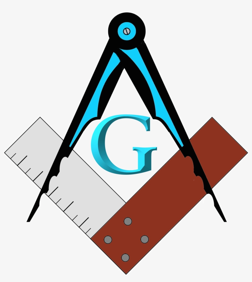 Masonic Square Compass - Masonic Compass Png, transparent png #156012