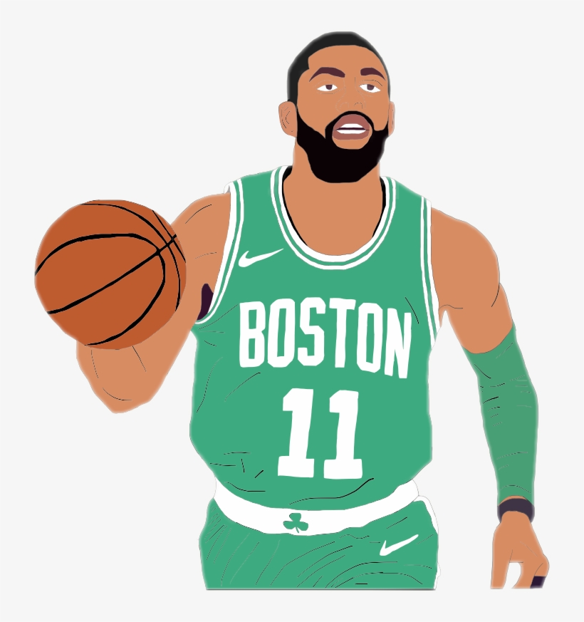 Kyrieirving Irving Kyrie Celtics Cavs Nba 11freetoedit - Kyrie Irving Celtics Cartoon, transparent png #156014