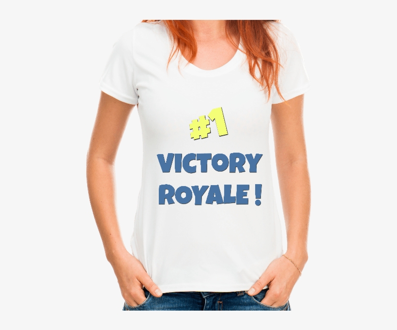 Victory Royale Women's T-shirt - Teeheart 2017 Summer Style Women's T Shirt Printing, transparent png #156057