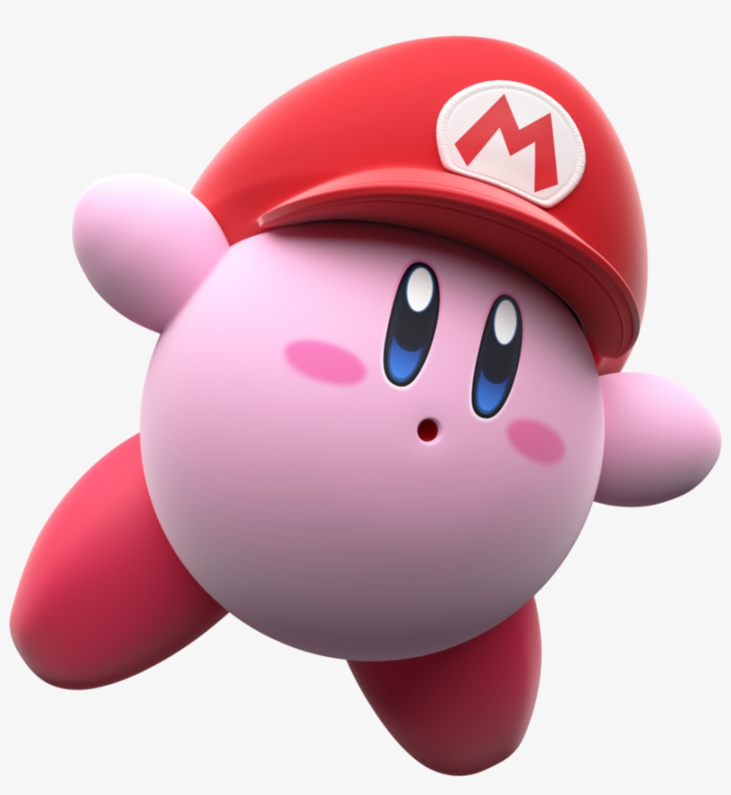 Mario Hat Kirby By Mintenndo-d72z4ip - Kirby Png, transparent png #156127