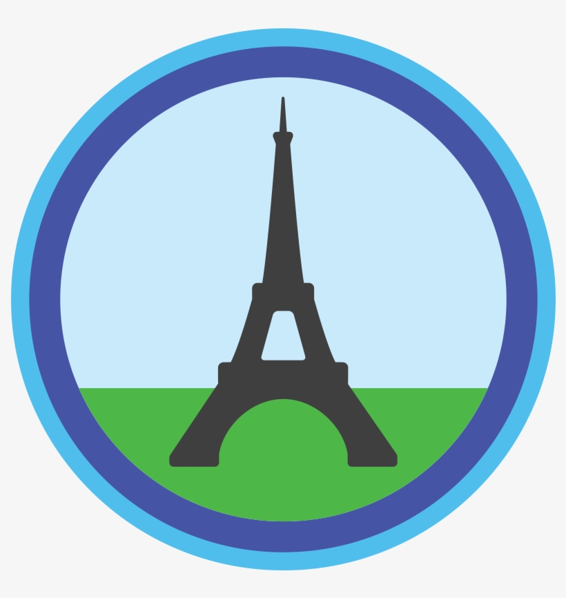 Eiffel Tower - Logo Sample Circle Png, transparent png #156174