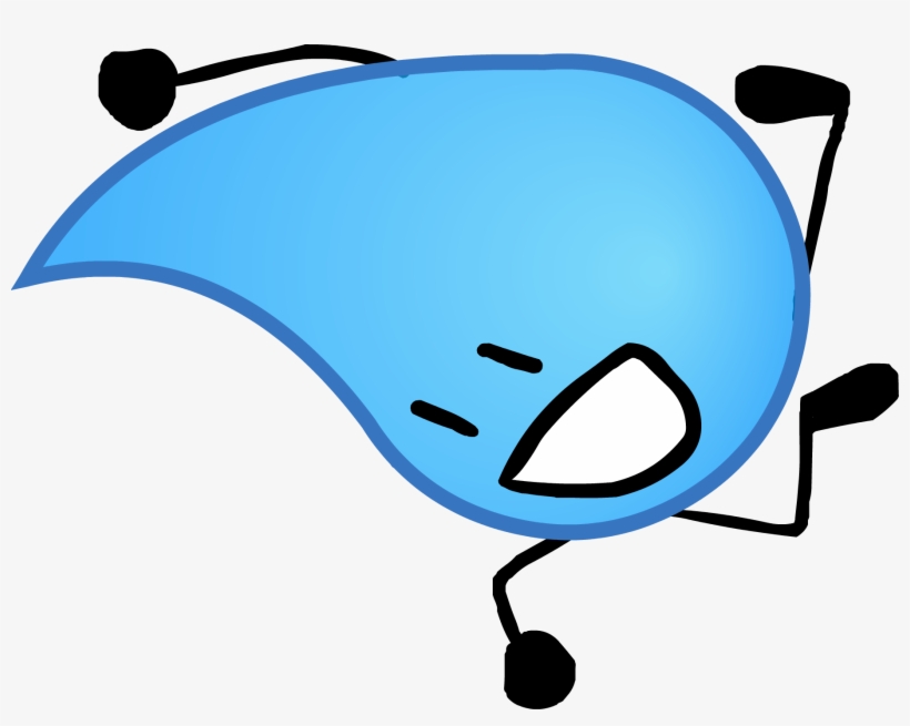Tear Drop Wiki Pose - Bfdi Characters, transparent png #156204