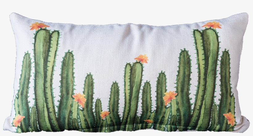 Watercolor Tall Cacti Lumbar Zip - San Pedro Cactus, transparent png #156580
