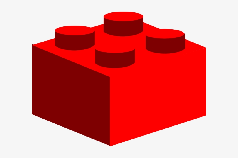 Red Lego Clip Art At Clker - Lego Brick Clipart, transparent png #156619